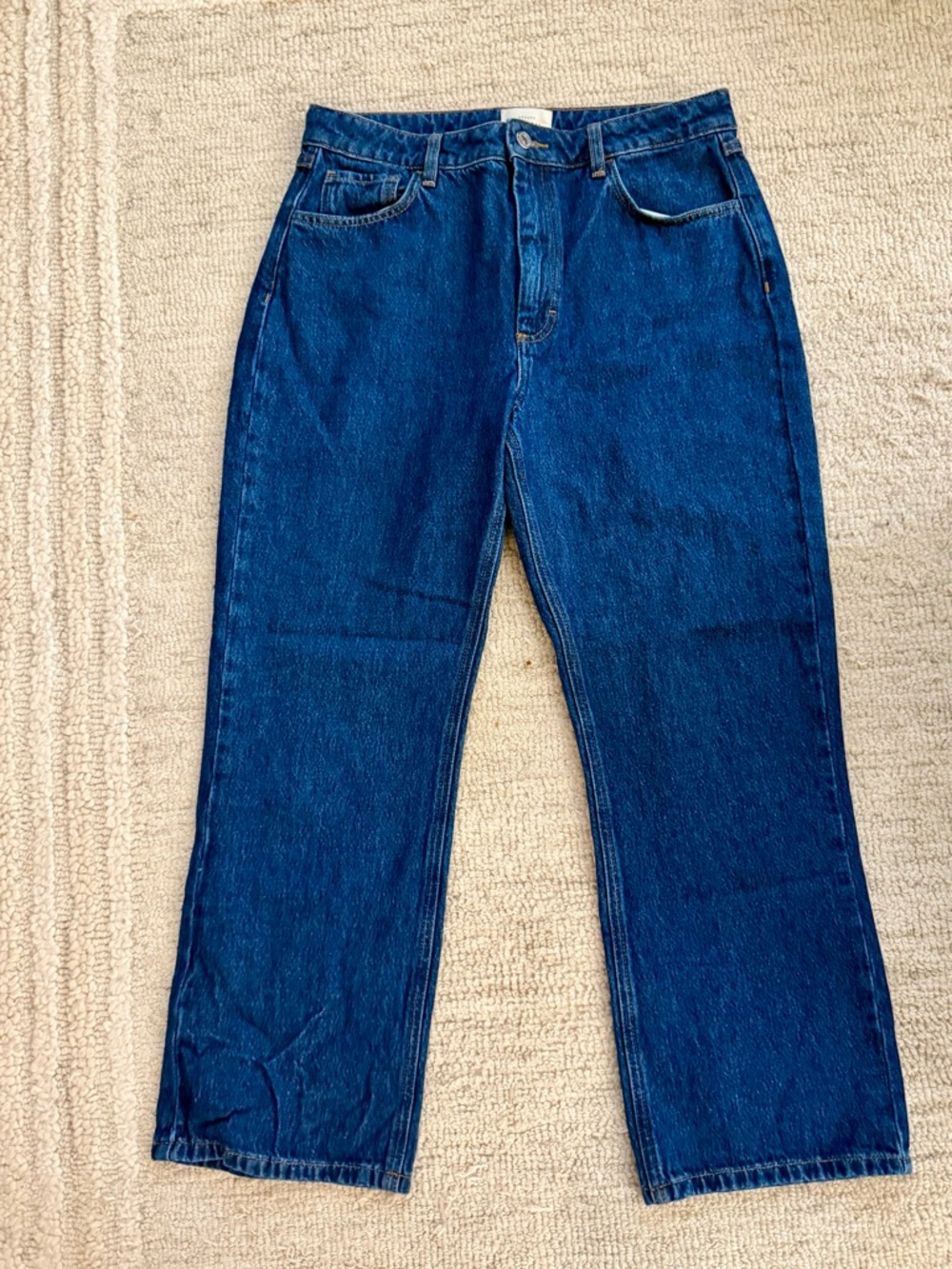 Women’s Sezane Size 40 Straight Leg 100% Cotton Denim Jeans